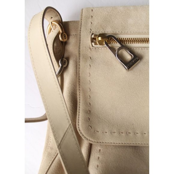 Bill Blass Robin Suede Crossbody Bag Wood Ash - Picture 10 of 12